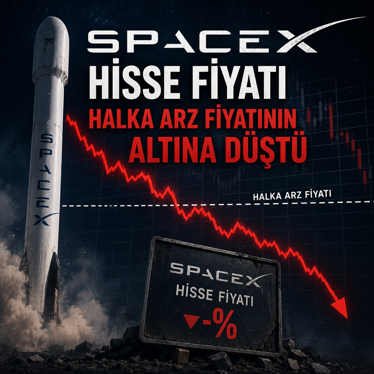 SpaceX Halka Arz Fiyatının Altında